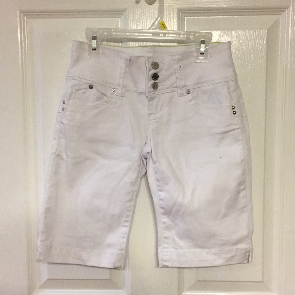White long shorts